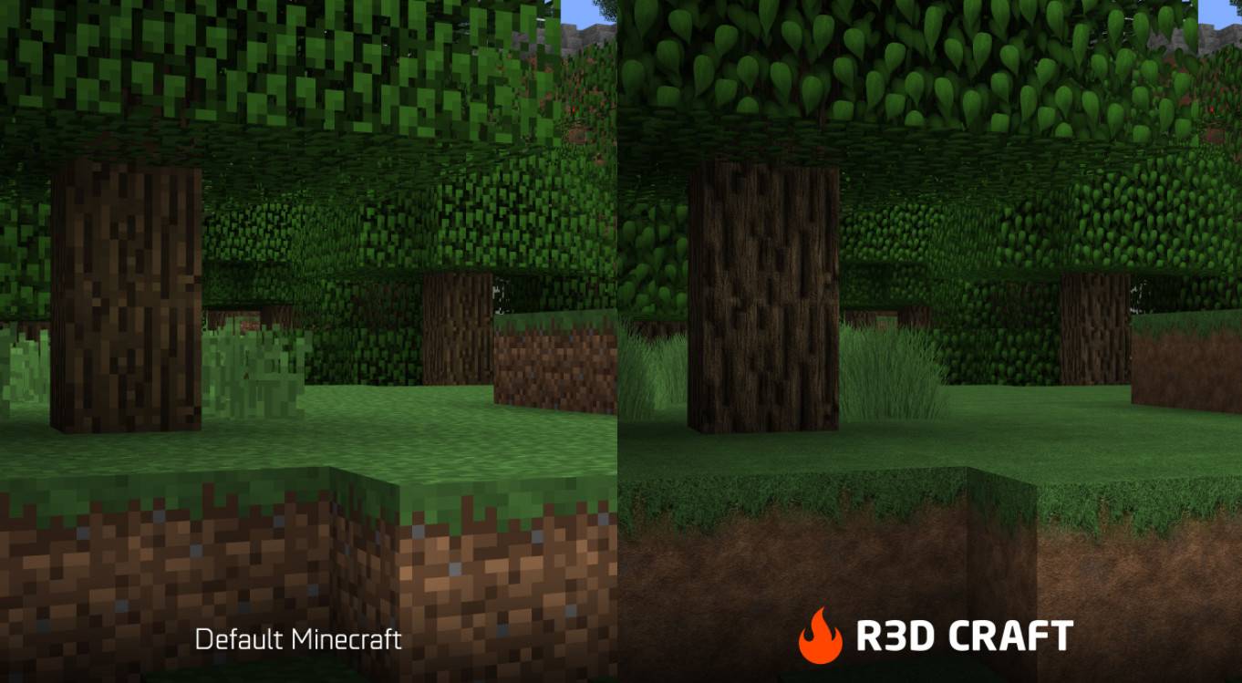 我的世界1.11.2-1.8.8 R3D CRAFT 材质包 - 我的世界基岩版中文站