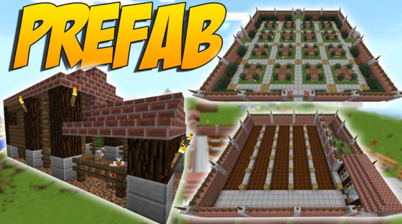 我的世界1.19.2-1.10.2预制建筑 Prefab Mod - 我的世界基岩版中文站 - 我的世界基岩版中文站
