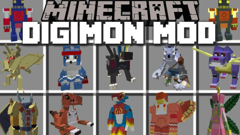 我的世界1.16.5-1.6.4数码宝贝 Digimobs Mod - 奇趣星球报 - 奇趣星球报