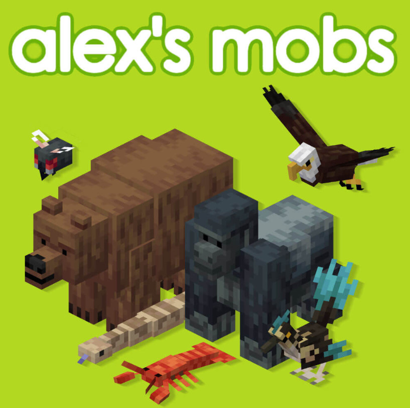 我的世界1.19.2-1.16.5Alex的生物 Alex’s Mobs Mod - 我的世界基岩版中文站 - 我的世界基岩版中文站