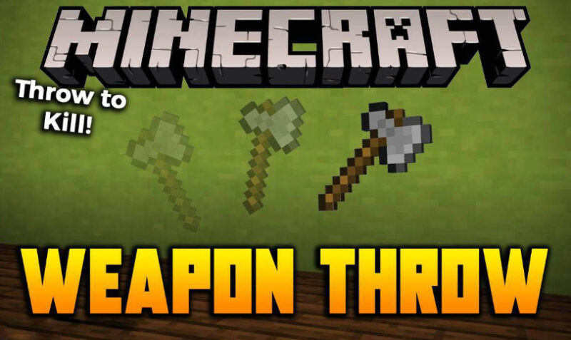 我的世界1.18.2-1.15.2武器投掷 Weapon Throw Mod - 奇趣星球报 - 奇趣星球报