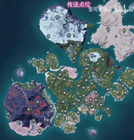 《幻兽帕鲁》传送/商人/矿区/技能树位置大全 - 奇趣星球报 - 奇趣星球报