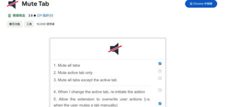 Mute Tab:一键静音所有网站分页! 让浏览器不再吵闹(Chrome 扩充功能) - 奇趣星球报