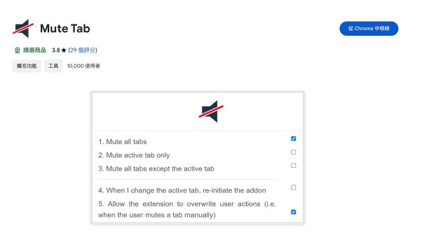 Mute Tab：一键静音所有网站分页！ 让浏览器不再吵闹（Chrome 扩充功能） - 奇趣星球报 - 奇趣星球报