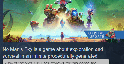 《无人深空》发布8年后Steam好评率升至78%，制作人表示这是一段颇为坎坷的历程 - 我的世界基岩版中文站