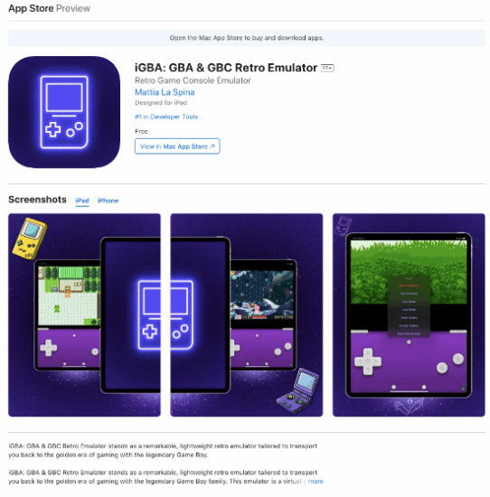 光速下架！首款GBA模拟器上架App Store后又被秒撤下 - 奇趣星球报 - 奇趣星球报