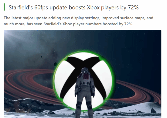 热度回暖!《星空》更新60帧后活跃玩家数大增72% - 奇趣星球报 - 奇趣星球报