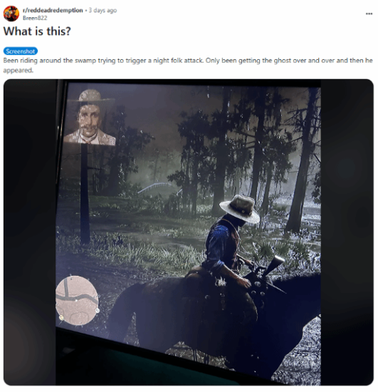 惊悚！《荒野大镖客：救赎2》现诡异肖像Bug，5年多仍未修复 - 奇趣星球报 - 奇趣星球报