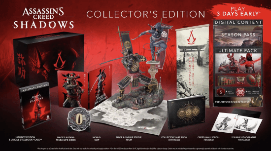 《刺客信条:影》典藏版宣传片公布,售价2029元 - 奇趣星球报 - 奇趣星球报