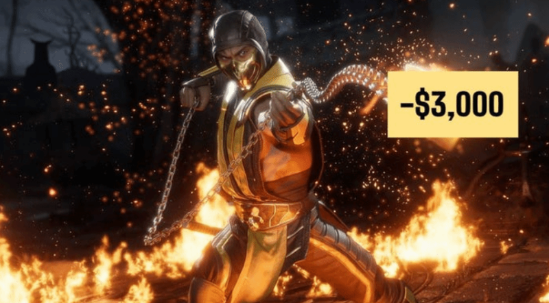 玩家参与《真人快打》锦标赛赢了565美元，但因这举动反倒赔了3000美元 - 奇趣星球报 - 奇趣星球报