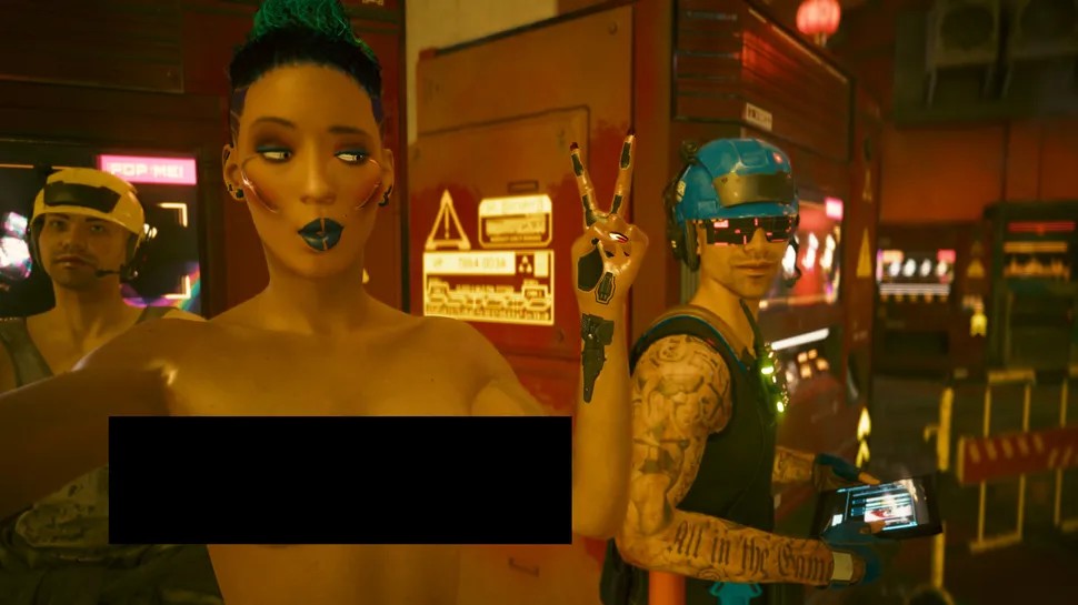 《赛博朋克2077》玩家制作出NPC反应MOD：不穿衣服逛街会被嫌弃 - 我的世界基岩版中文站 - 我的世界基岩版中文站