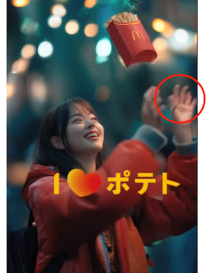 日本麦当劳AI美女薯条广告惊现6根手指!网民吓坏拒买:食欲瞬间全无 - 奇趣星球报 - 奇趣星球报