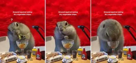 松鼠吃播ASMR全新体验!竟能抑制食欲?网友笑称看了能减肥 - 奇趣星球报