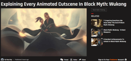 《黑神话:悟空》动画全解析!外媒为玩家逐章解读,引发全球关注...二郎神法天象地形象,是否源自青狮模型? - 奇趣星球报