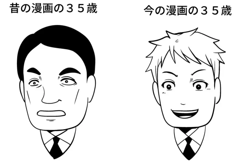 日本动漫作品的大叔“长相变迁”！以前跟现在的「35岁」人物差别如此大，跟健康和生活习惯有关吗？ - 我的世界基岩版中文站 - 我的世界基岩版中文站