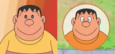 日本动漫《哆啦A梦》中胖虎的眼睛变迁，你印象中他究竟是黑眼还是白眼！动画人物设计不知不觉就变了！ - 我的世界基岩版中文站