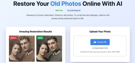 Restore Old Photos：免费 AI 老照片修复工具，一键上色修复、还原珍贵回忆 - 我的世界基岩版中文站