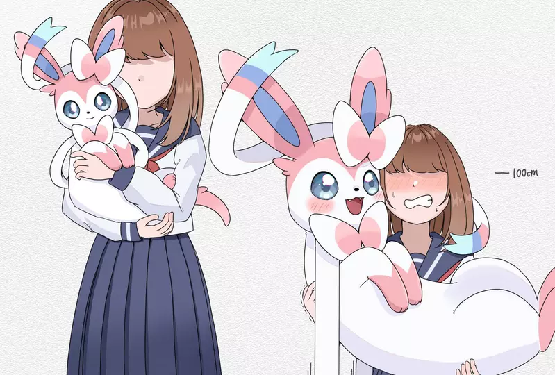 日本网友议论“对《宝可梦》仙子伊布的误会”，看似可以抱在手上把玩的可爱模样！真实体型却直逼大型犬！ - 奇趣星球报 - 奇趣星球报