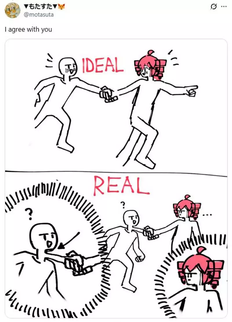 日本网友议“重音Teto》插画想要表达什么”，她的手究竟抓住了什么东西！