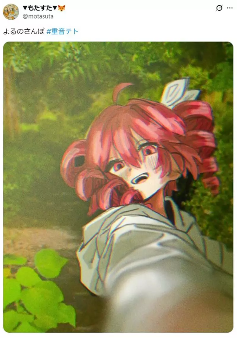 日本网友议“重音Teto》插画想要表达什么”，她的手究竟抓住了什么东西！