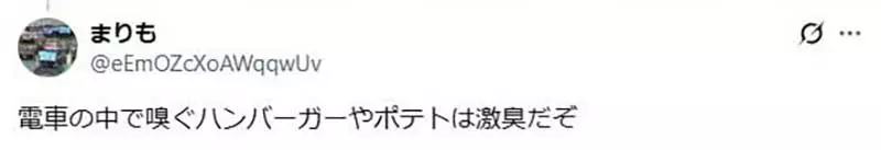 《搭新干线吃麦当劳》日本网友被骂没品了 搭乘大众运输不该吃这种东西吗？