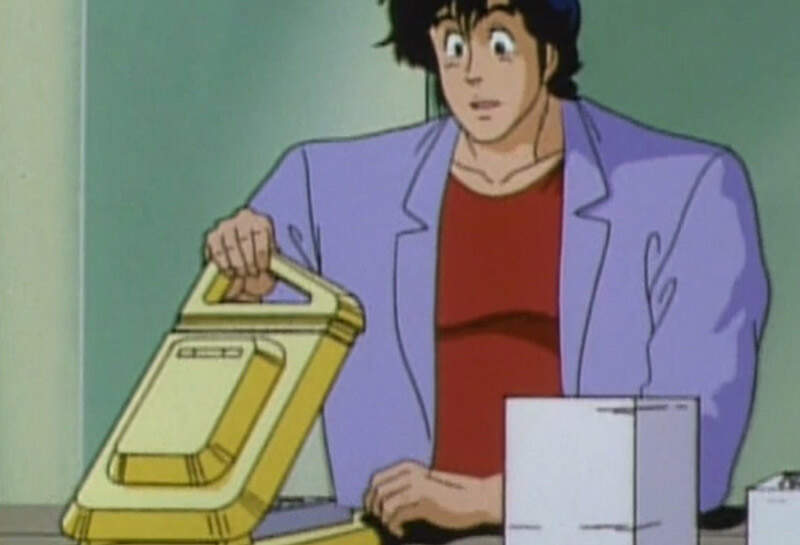 日本网友议论“《城市猎人》中的奇特机器到底是什么用途”，你看得懂冴羽獠在做什么吗？一般人估计都认为是松饼机吧！ - 奇趣星球报 - 奇趣星球报