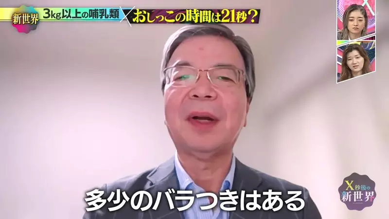 《搞笑诺贝尔奖》哺乳类尿尿平均花费21秒？综艺节目验证的结果是……