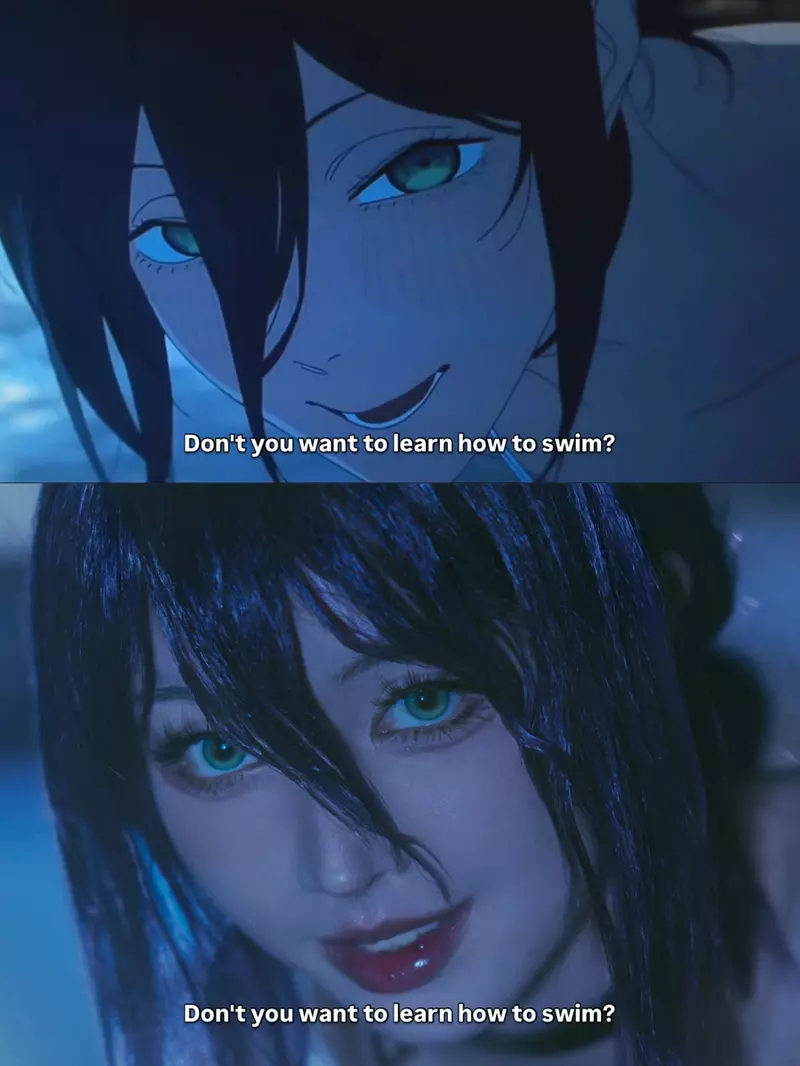 日本动画《电锯人蕾塞篇》剧场版名场面角色扮演还原 不管是泳池还是黑板那段都超神! 日本动画《电锯人蕾塞篇》剧场版名场面角色扮演还原 不管是泳池还是黑板那段都超神!