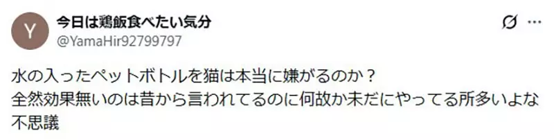 日本驱猫偏方《宝特瓶装水》根本没用为什么还是这么多人做？