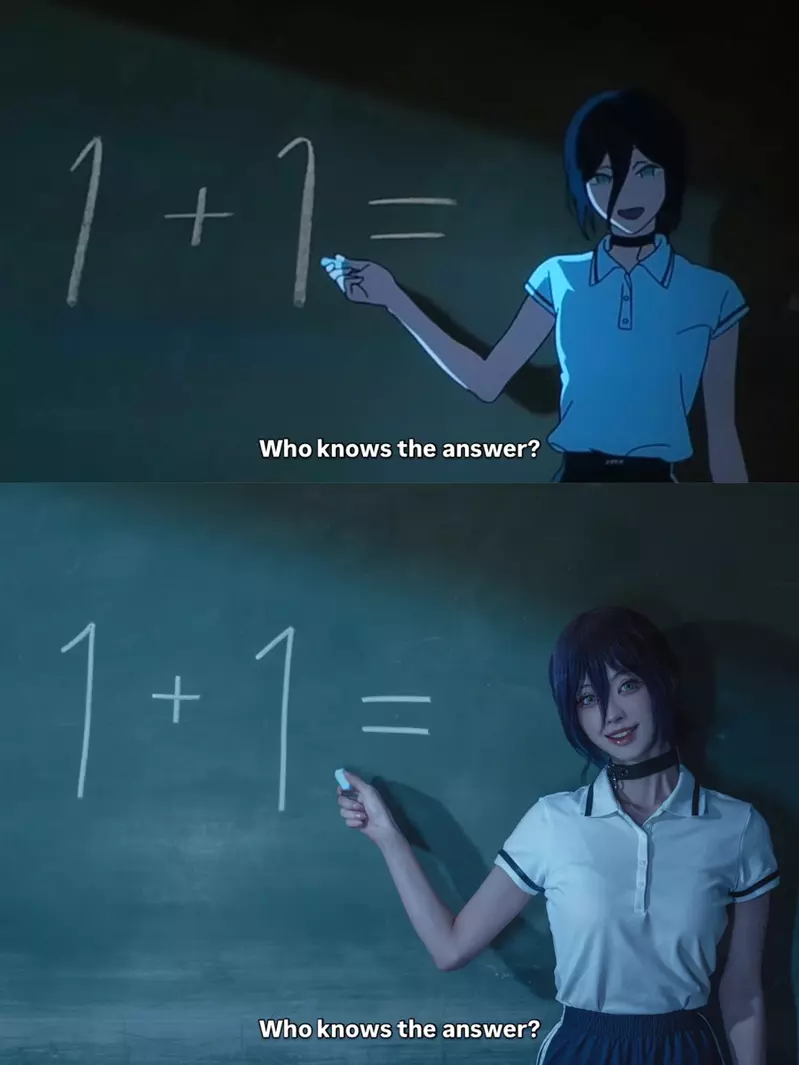 日本动画《电锯人蕾塞篇》剧场版名场面角色扮演还原 不管是泳池还是黑板那段都超神! 日本动画《电锯人蕾塞篇》剧场版名场面角色扮演还原 不管是泳池还是黑板那段都超神!