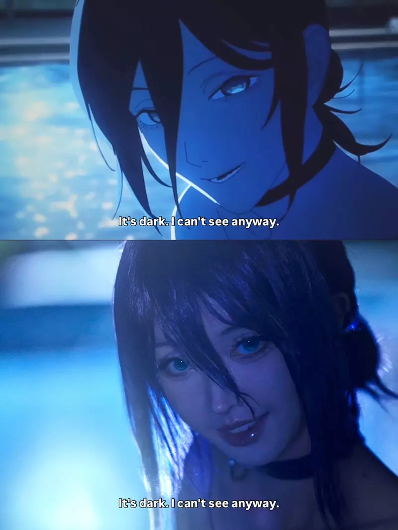 日本动画《电锯人蕾塞篇》剧场版名场面角色扮演还原 不管是泳池还是黑板那段都超神! 日本动画《电锯人蕾塞篇》剧场版名场面角色扮演还原 不管是泳池还是黑板那段都超神!