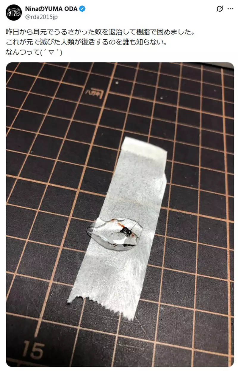 《真实版侏儸纪公园》日本模型师封存叮了自己的蚊子 将来就靠他的血復活人类了 《真实版侏儸纪公园》日本模型师封存叮了自己的蚊子 将来就靠他的血復活人类了