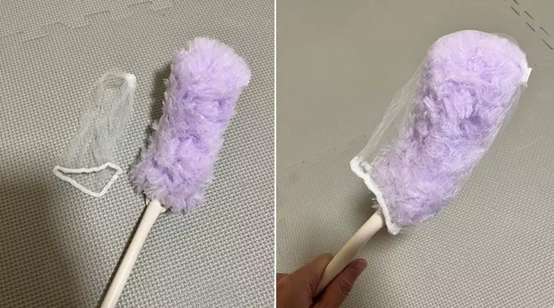 日本网友分享“年末清洁小妙招”，方便实用的排水孔滤网套除尘拖把！用完就丢而且本体不会弄脏真的超方便！ - 奇趣星球报 - 奇趣星球报