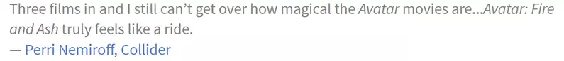 来颗烂番茄|《阿凡达:火与烬(Avatar: Fire and Ash)》试映结果公开 系列最佳也遭遇两大负评 来颗烂番茄|《阿凡达:火与烬(Avatar: Fire and Ash)》试映结果公开 系列最佳也遭遇两大负评