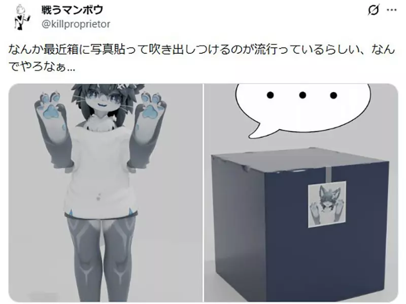 看不懂但大受震撼！日本网友热议“箱化”性癖，给箱子加对话框竟能让人兴奋？