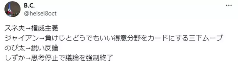 日本网友热议哆啦A梦4人“谁更聪明”，台词背后的脑力大比拼你站哪一派？