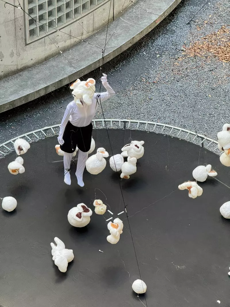 这脑洞绝了！日本大学生用弹跳床做「爆米花」，网友笑称：这就该去拿《超级变变变》满分！