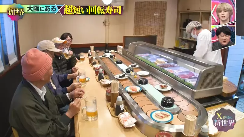 日本大阪回转寿司店轨道短出天际！老板坚持安装的理由竟是嫌太远，不仅奇葩还被节目组无情吐槽！