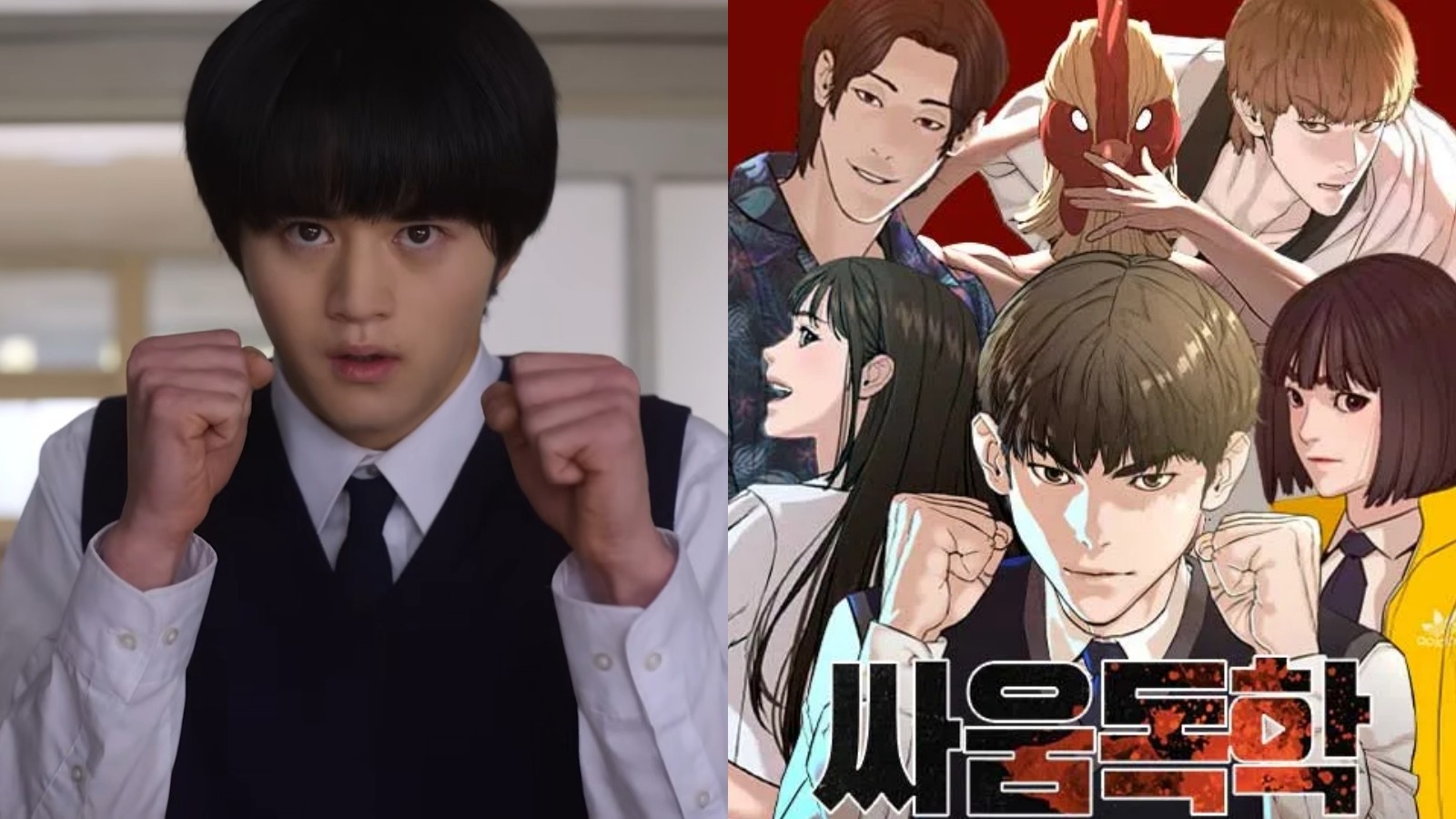 韩国漫改神作降临日本！Netflix独占《格斗实况》，废柴高中生靠直播逆袭成王！