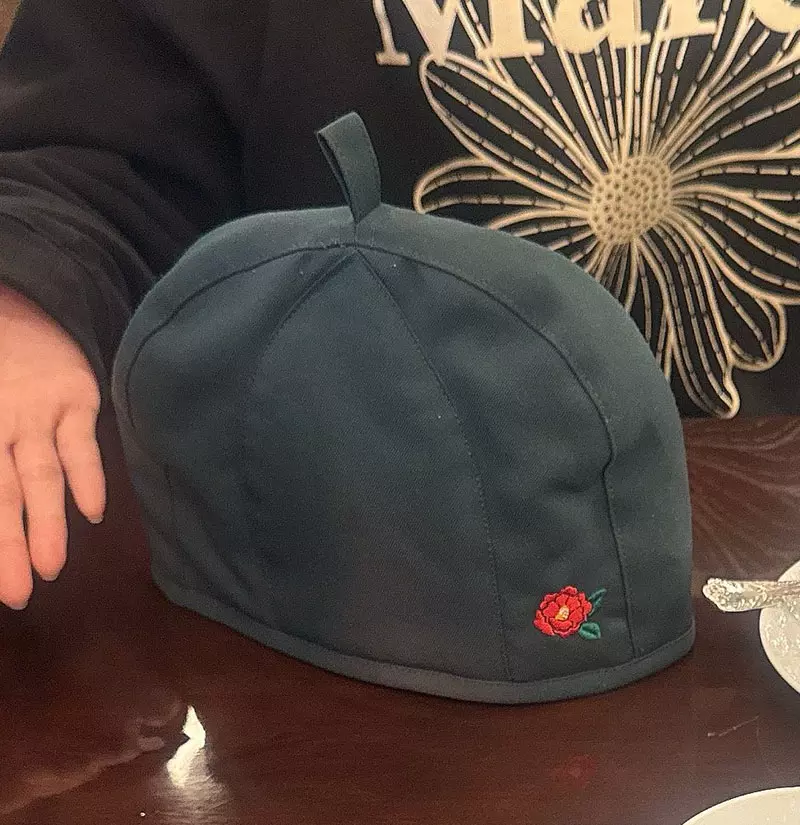 大型社死现场！日本 COSER 喝下午茶“误将茶壶套当帽子戴”，网友直呼：简直太像《七龙珠》饺子戴的帽子！