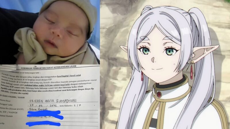 印尼硬核漫迷竟给宝宝取名日本动漫《葬送的芙莉莲》精灵魔法使“芙莉莲”！网友笑侃：在热带用这名真有反差萌！ - 奇趣星球报 - 奇趣星球报