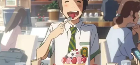 高中男生就不能吃甜点吗？日本网友吐槽“《你的名字》男主花重金吃松饼太离谱”，反遭评论区众人集体打脸！ - 奇趣星球报