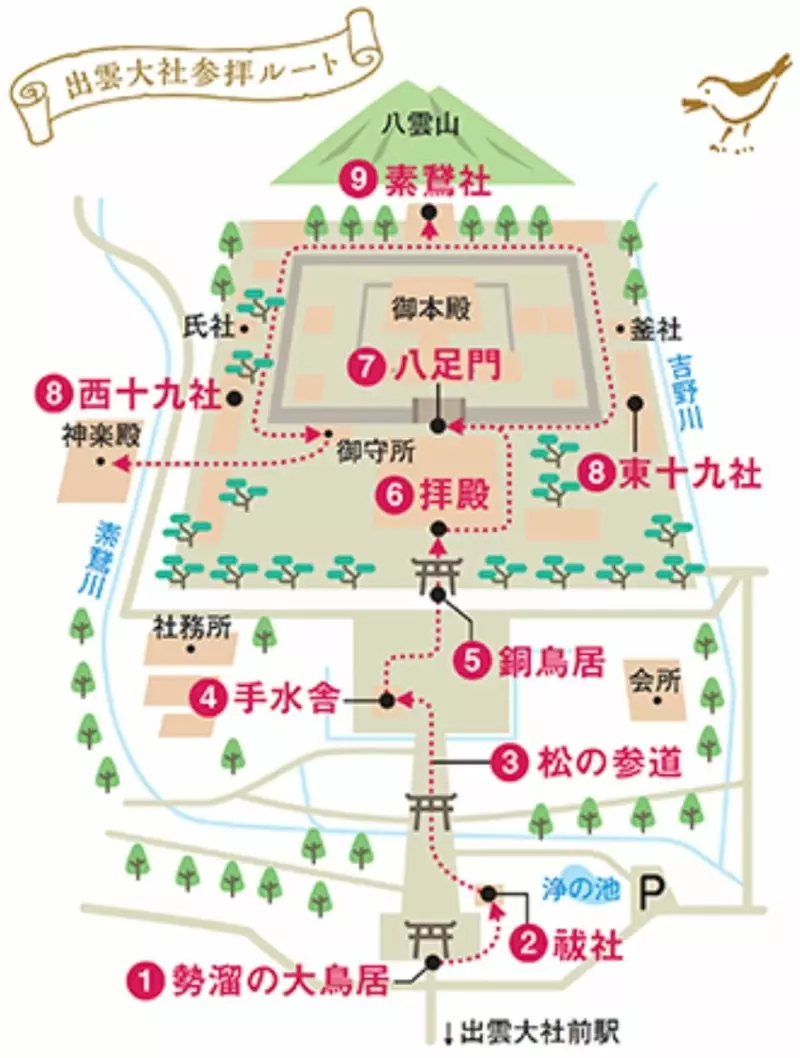 日本网友议论“出云大社那条5.2吨巨型注连绳”，原来竟不在拜殿旁！很多游客看完拜殿后就以为打卡成功了！