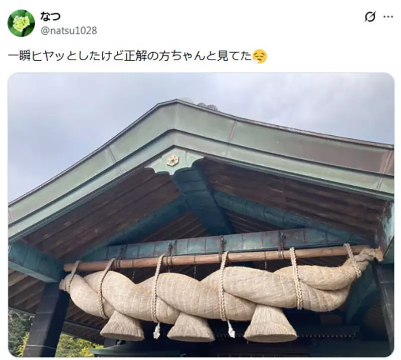 日本网友议论“出云大社那条5.2吨巨型注连绳”，原来竟不在拜殿旁！很多游客看完拜殿后就以为打卡成功了！