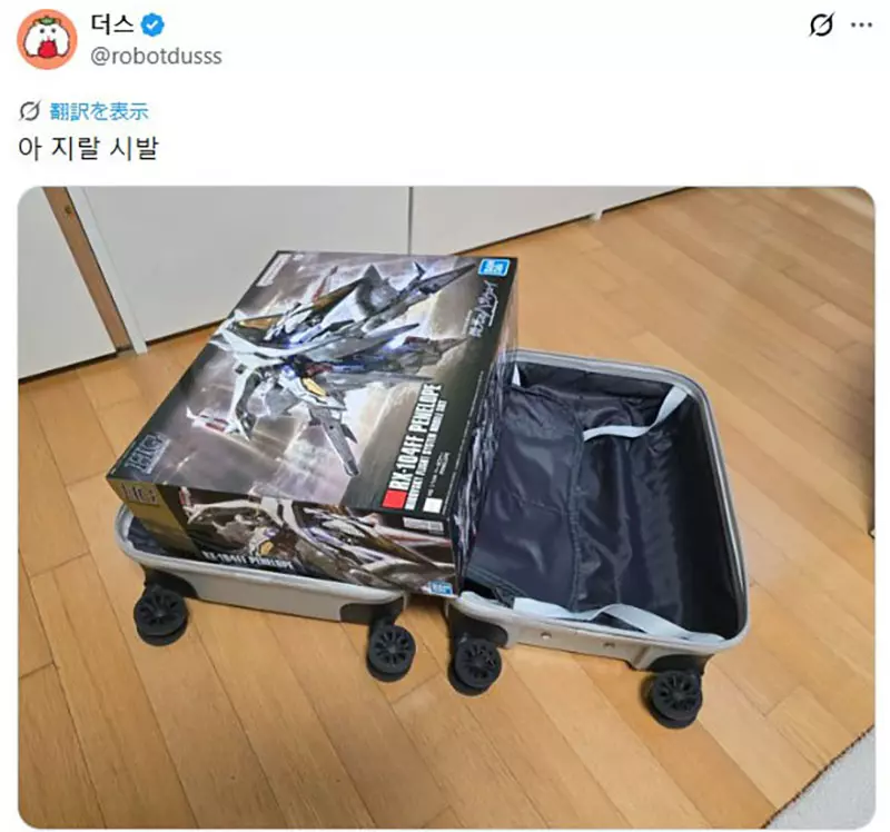 韩国玩家在日本只买一盒佩涅罗佩高达模型,行李箱塞不下才懂旅行购物的现实坑 韩国玩家在日本只买一盒佩涅罗佩高达模型,行李箱塞不下才懂旅行购物的现实坑