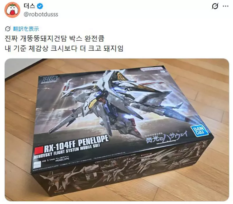 韩国玩家在日本只买一盒佩涅罗佩高达模型,行李箱塞不下才懂旅行购物的现实坑 韩国玩家在日本只买一盒佩涅罗佩高达模型,行李箱塞不下才懂旅行购物的现实坑