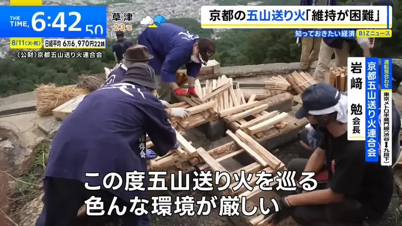 日本京都五山送火首次众筹：游客看到的是大字，山上扛着的是一整年的成本
