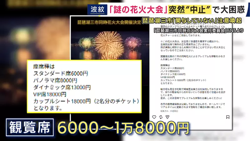 日本滋贺一场由AI海报撑起的琵琶湖烟火大会!票卖出去了,买票人却找不到主办方和退款! 日本滋贺一场由AI海报撑起的琵琶湖烟火大会!票卖出去了,买票人却找不到主办方和退款!