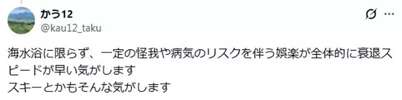 日本人近40年海水浴客从3790万跌至440万！动漫泳装虽还在，但现实里的盛夏却已先变了模样！