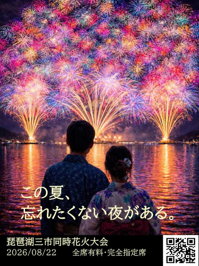 日本滋贺一场由AI海报撑起的琵琶湖烟火大会!票卖出去了,买票人却找不到主办方和退款! 日本滋贺一场由AI海报撑起的琵琶湖烟火大会!票卖出去了,买票人却找不到主办方和退款!
